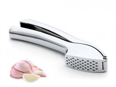 Feilifan Stainless Steel Garlic Press, Garlic Peeler Crusher and Mincer with Sturdy Design Professional Peeler Easy Squeeze Food Grade Rust proof Easy Squeeze and Clean Dishwasher Safe Ergonomic Comfo